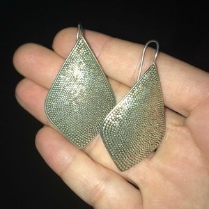 Vintage 925 diamond shaped earrings